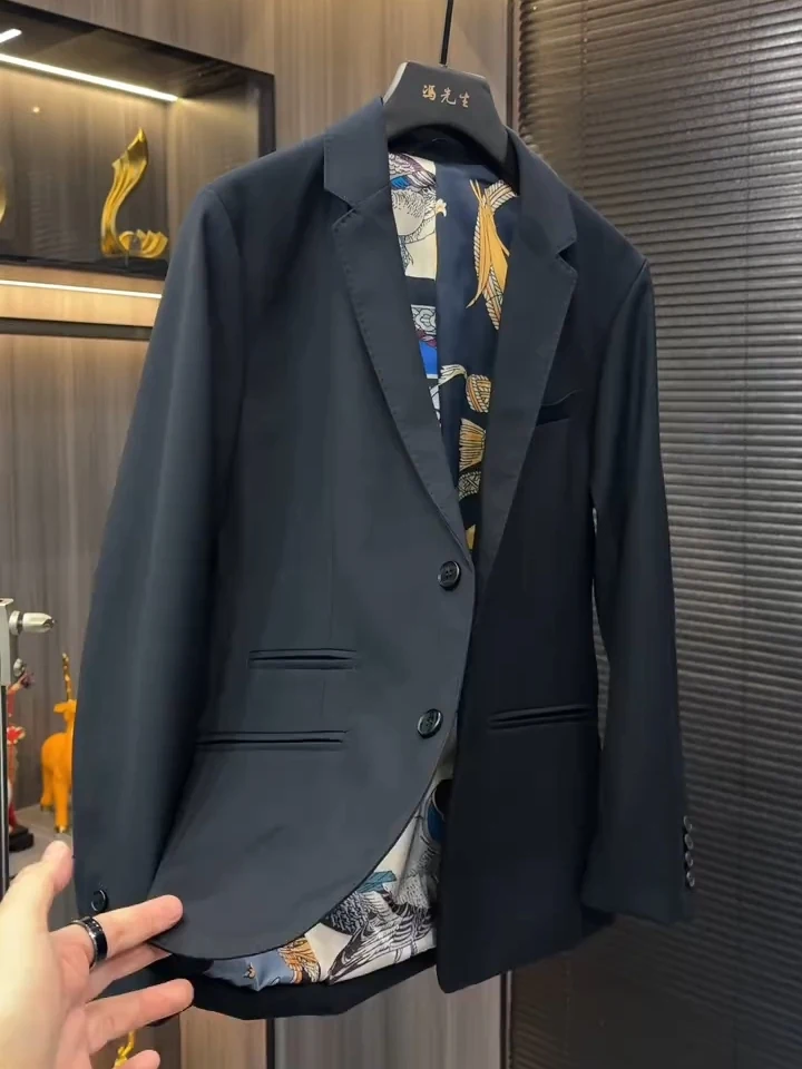 

High Quali Casual Men's Suit KN68 Spring Autumn New Sle Faionable Versatile Premium Cool Busin Smart