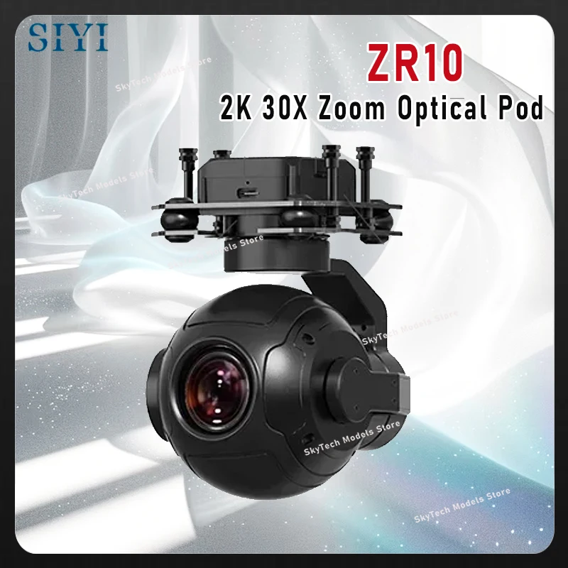 

Карданная камера SIYI ZR10, 3-осевой стабилизатор, 2K, 4 МП, 30-кратный гибридный зум, HDR W 2560x1440, 3-осевой стабилизатор, легкая камера для БПЛА