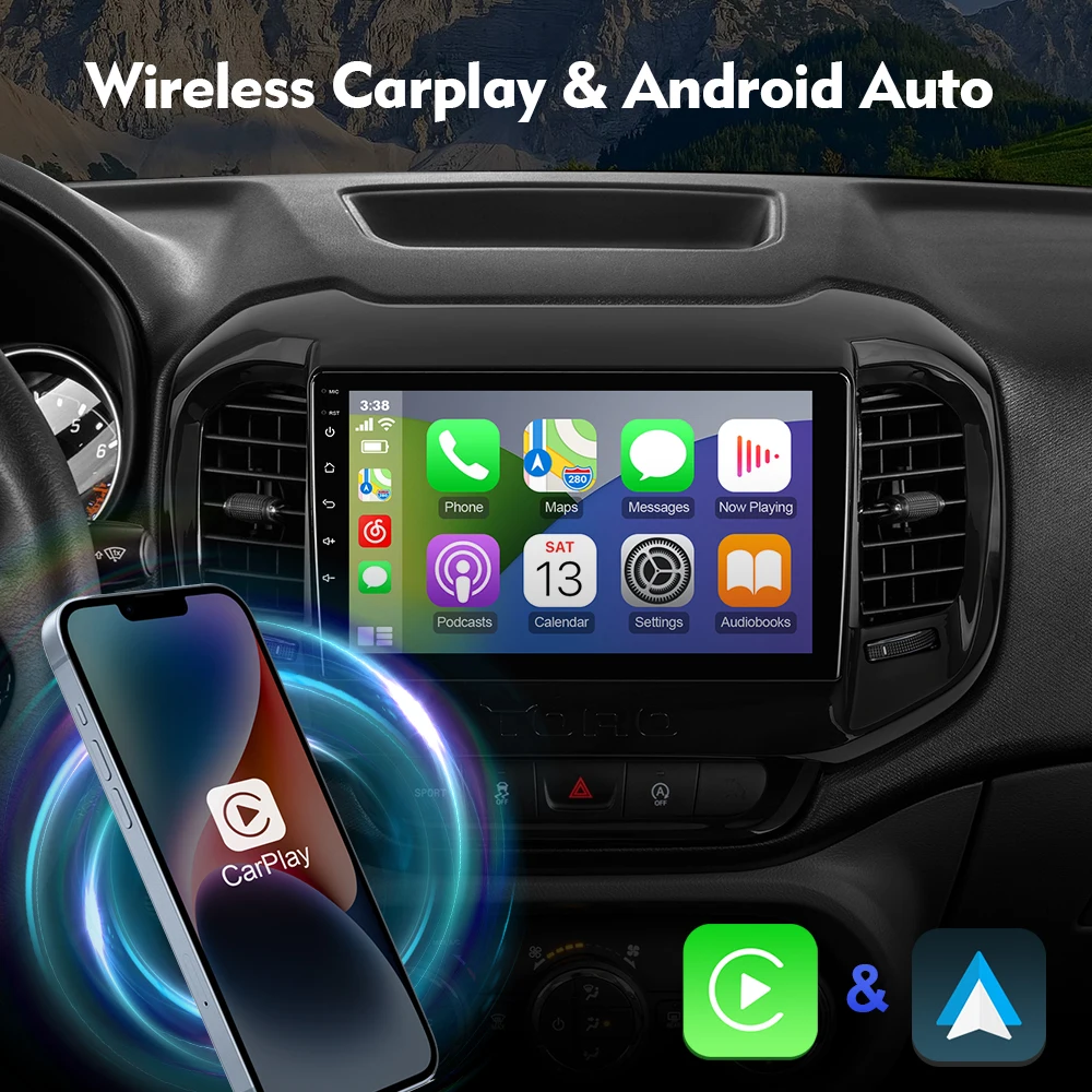 9 Inch Isudar Android 12 Car Radio For Fiat Toro 2017- Carplay Auto Multimedia Player Stereo GPS No 2din