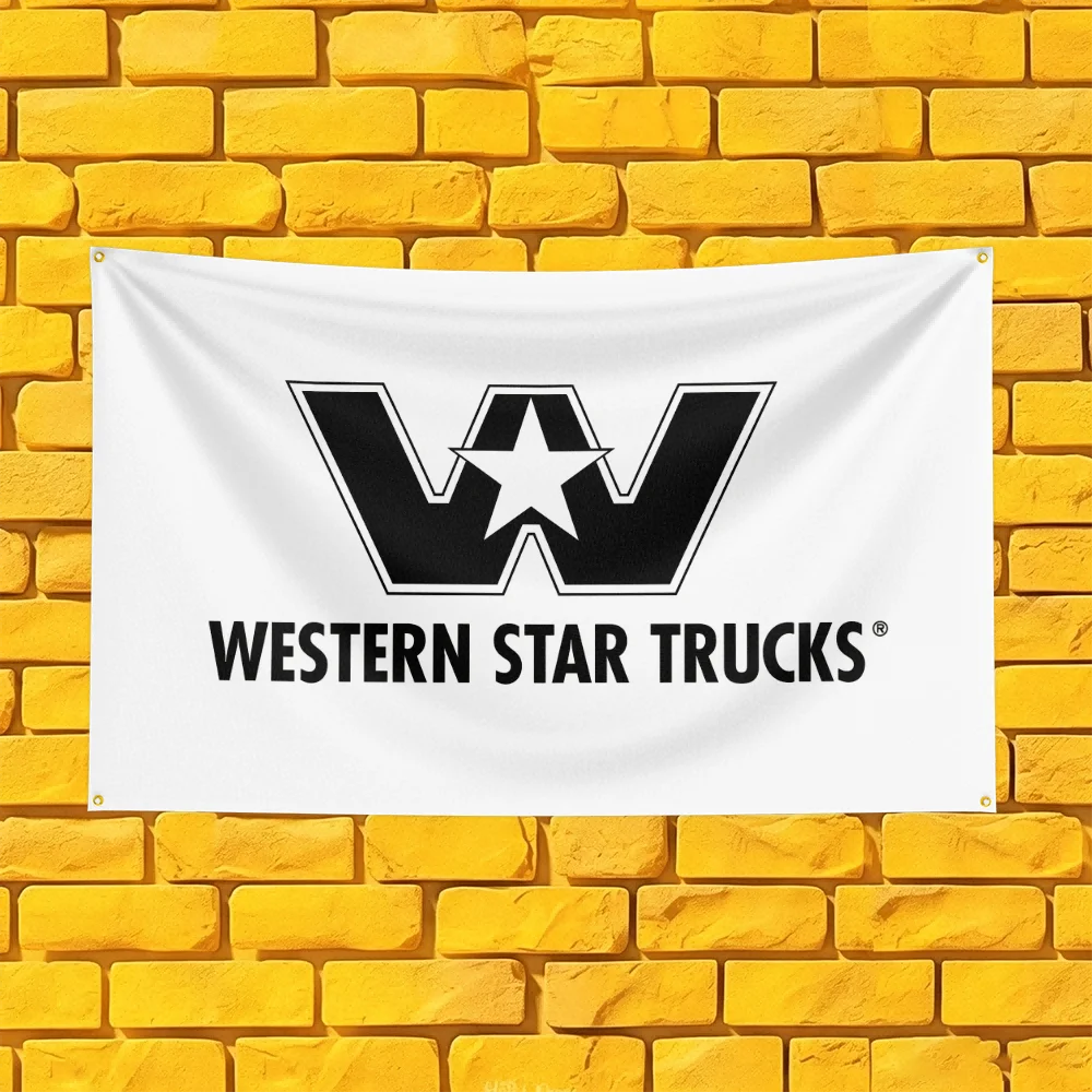 American Western Star Heavy Truck Muscle Flag 3x5 FT Polyester Decorative Banner For Man Cave Wall Decor Rider Gift