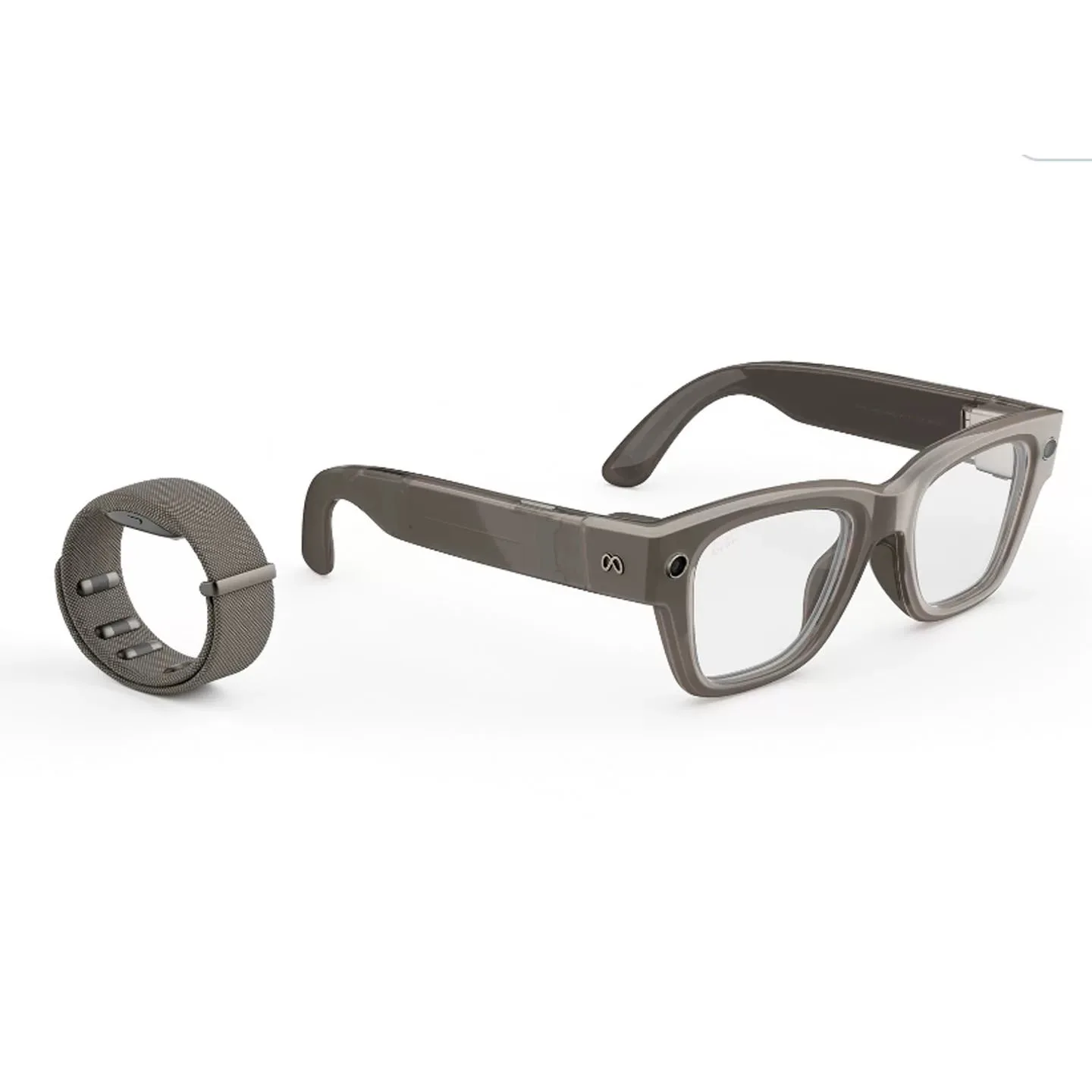 Metaverse Glasses Meta Display AI Smart Glasses with Full-Color Display Wristband Control  CameraMeta Ai Glass Smart