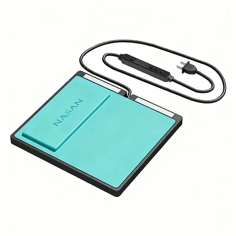 Nasan Adjustable Temperature Heating Plate for Curved LCD Screen Removal, 80°C Safe Temp, Heating Silicone Pad for Phone Repair
