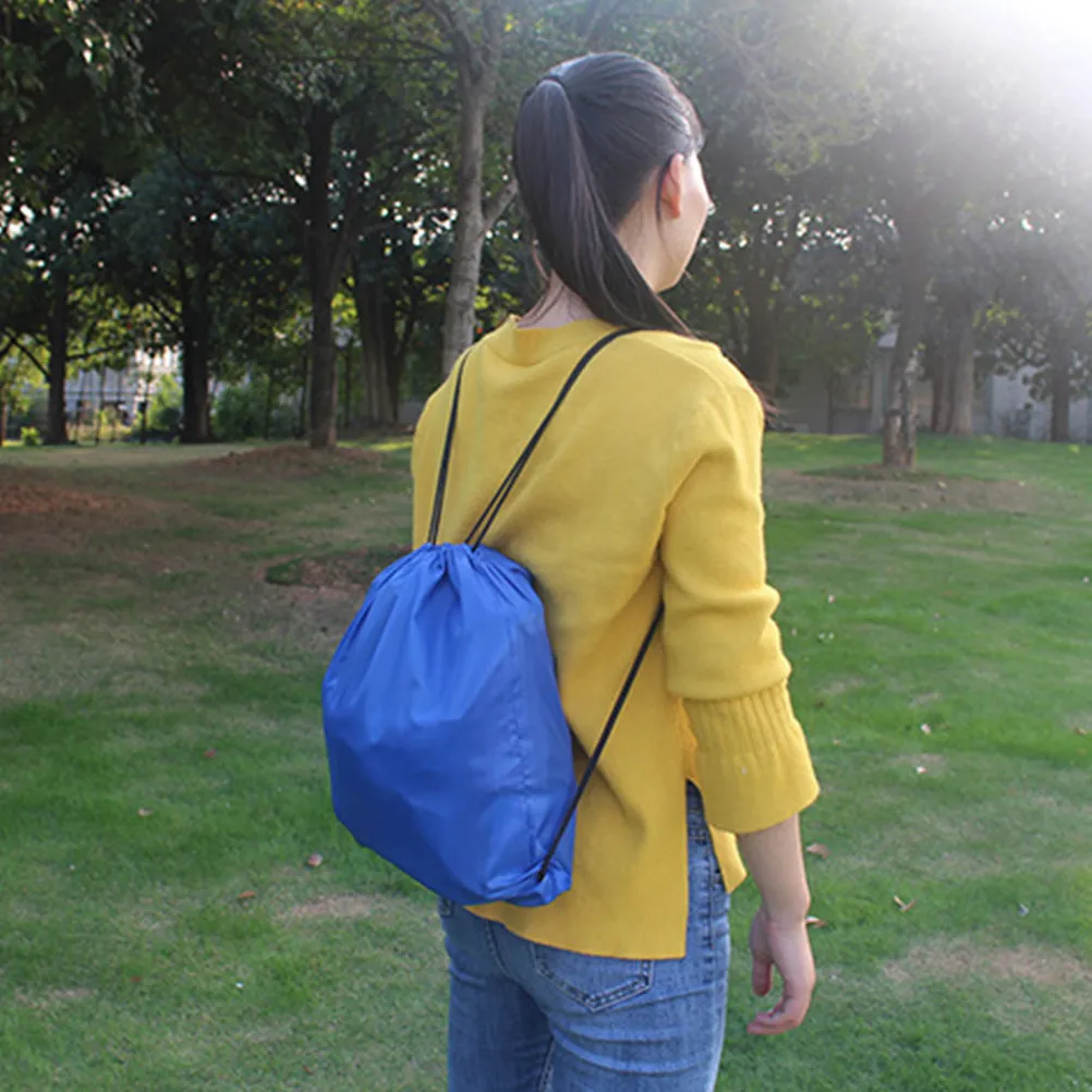 

2Pcs Waterproof Drawstring Backpack Outdoor Sports Bag for Swimming Beach Travel Multifunctional Shoe Towel Storage Lightweight