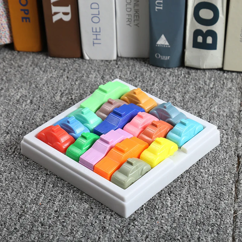 

Space Rush Traffic Logic Game Educational Puzzle Car Board Games IQ Cars Escape Gridlock Parking Lot For Kids Teen（random color）