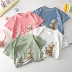 1-2T Toddler Kid Baby Boys Girls Clothes Summer Cotton T Shirt Short Sleeve Graffiti Print tshirt Children Top Infant Outfit