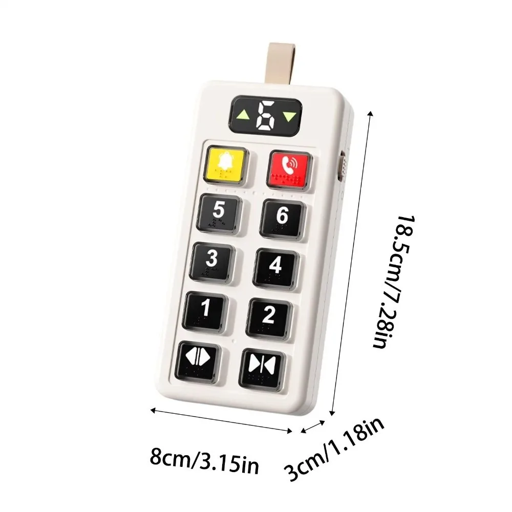 Educational Button Numbers Elevator Toy with Light Sound Numbers Design Button Sensory Board Sensory Board Button Panel view 6