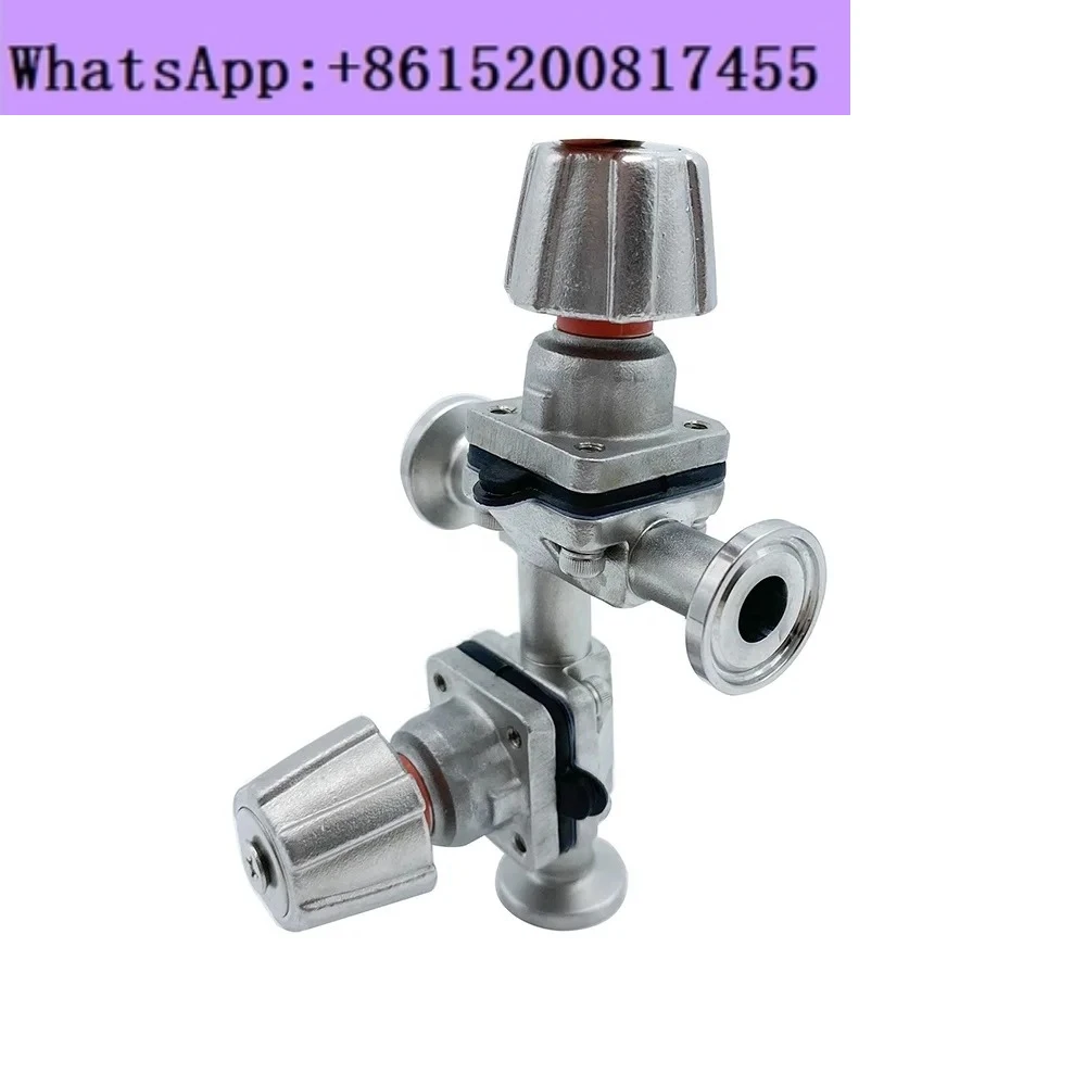 DN15 SS316L Hygienic Stainless Steel Manual Tri-clamp Diaphragm Valve with PTFE Gasket