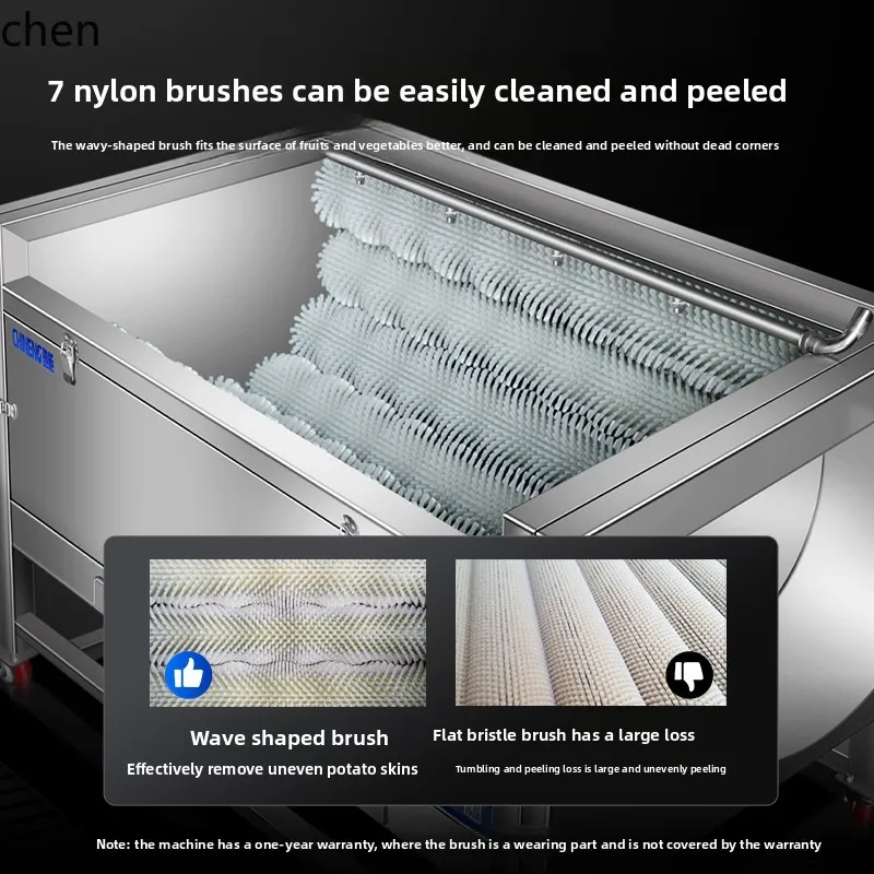 Pelapatate HXL, spazzola automatica, sbucciatrice commerciale di frutta e verdura, sbucciatrice e pulizia
