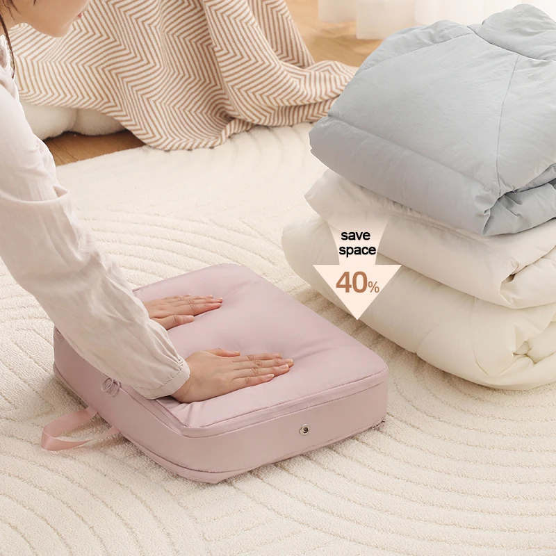 

Ультракомпактная большая компрессионная сумка для спальни, тканевый пуховик, органайзер для гардероба, органайзер для самостоятельной компрессии