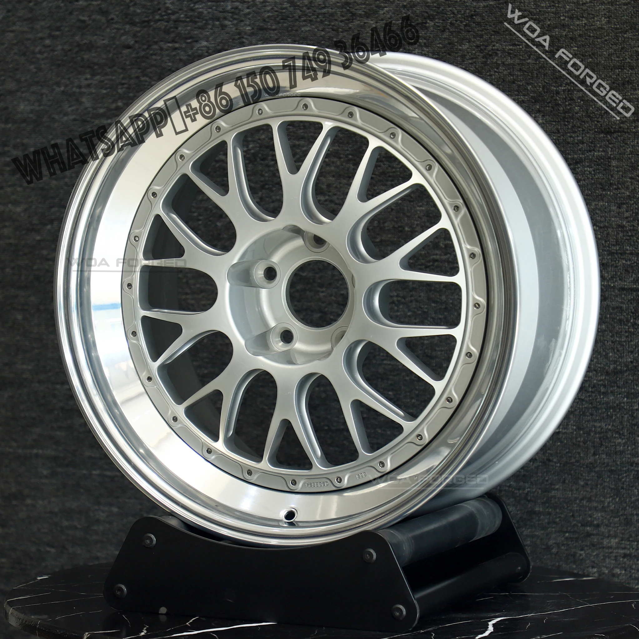 

E88 E89 Three-piece Silver Deep Lip High Performance Passenger Car Wheel Sport Deep Dish Alloy Forged Wheels for BMW for AUDI