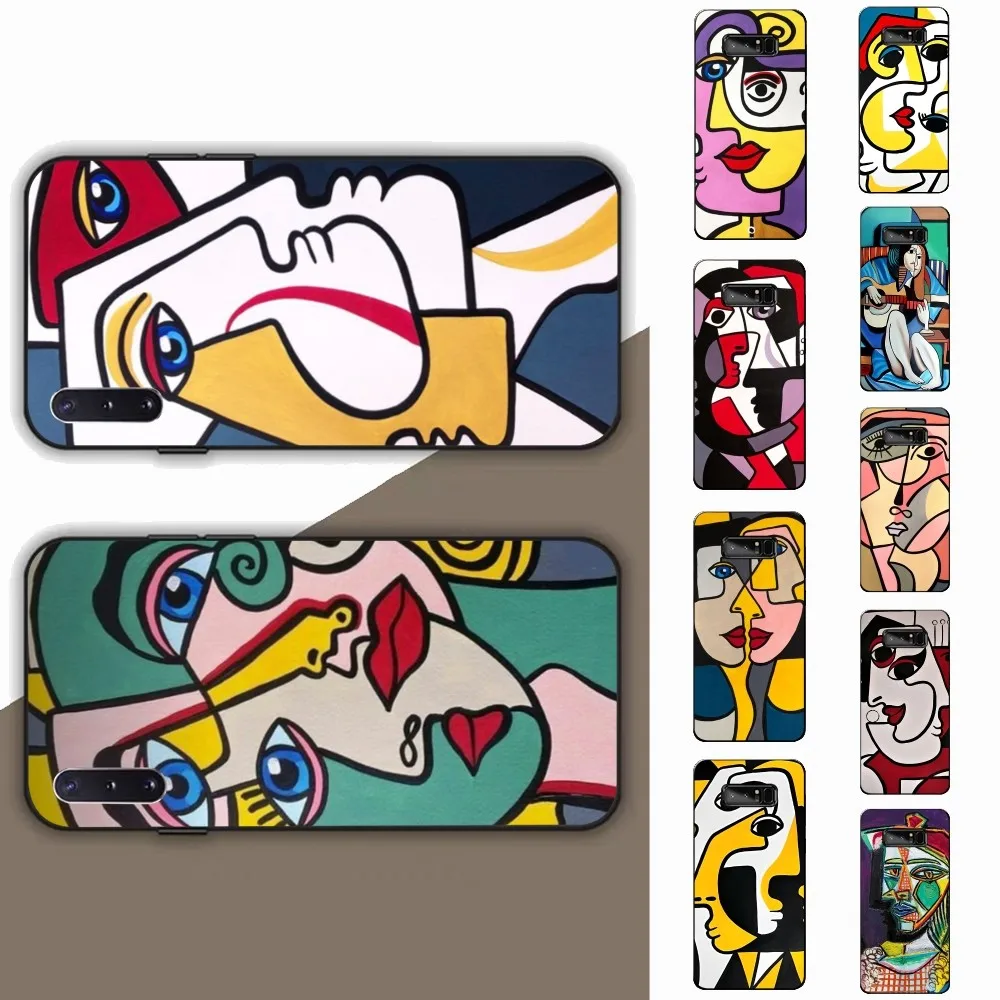 Picasso Abstract Art Painting Phone Case For Samsung Note 8 9 10 20 pro plus lite M 10 11 20 30 21 31 51 A 21 22 42 02 03