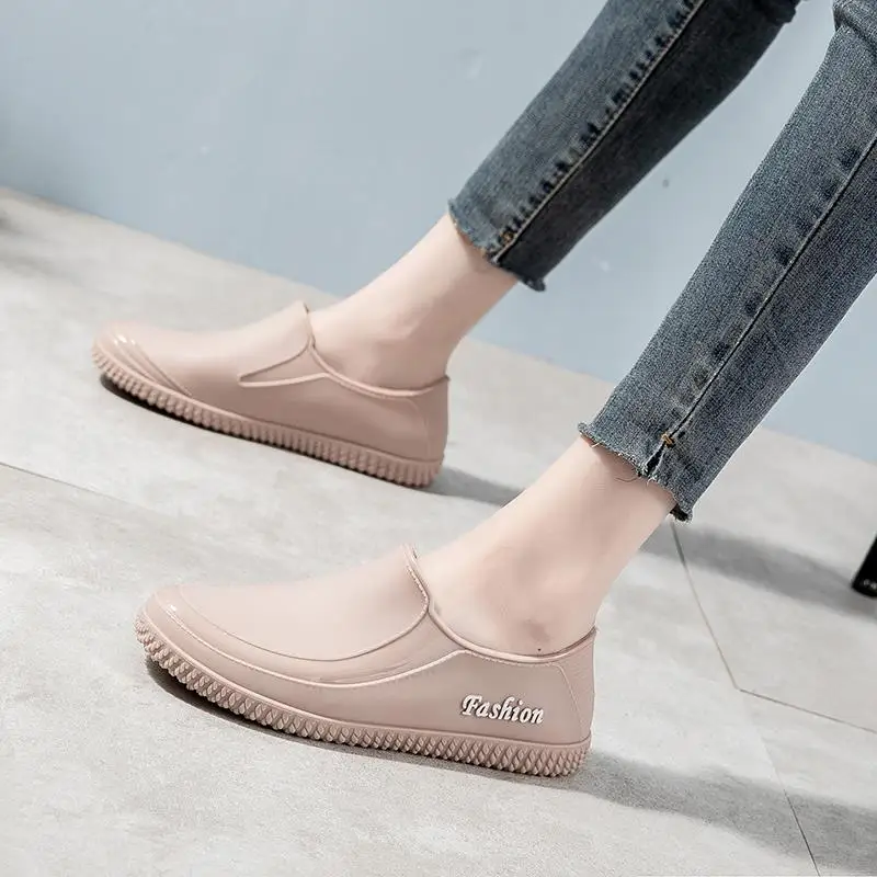 

Low Cut ort Tube Soft Bot Work Boots Rain Boots Slip Resistant Waterproof Kitchen Food Service Labor Protection oes