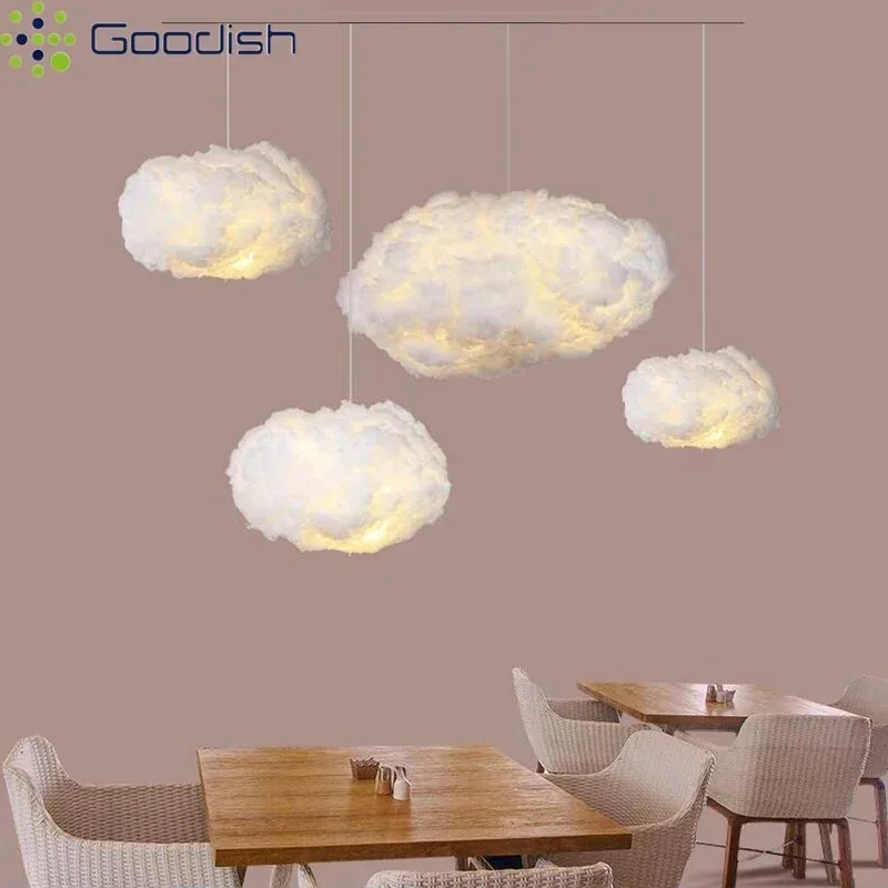 

Современный стильный теплый кремовый плавающий облачный светодиодный подвесной светильник, художественный креативный домашний светильник для гостиной, украшения дома, люстры