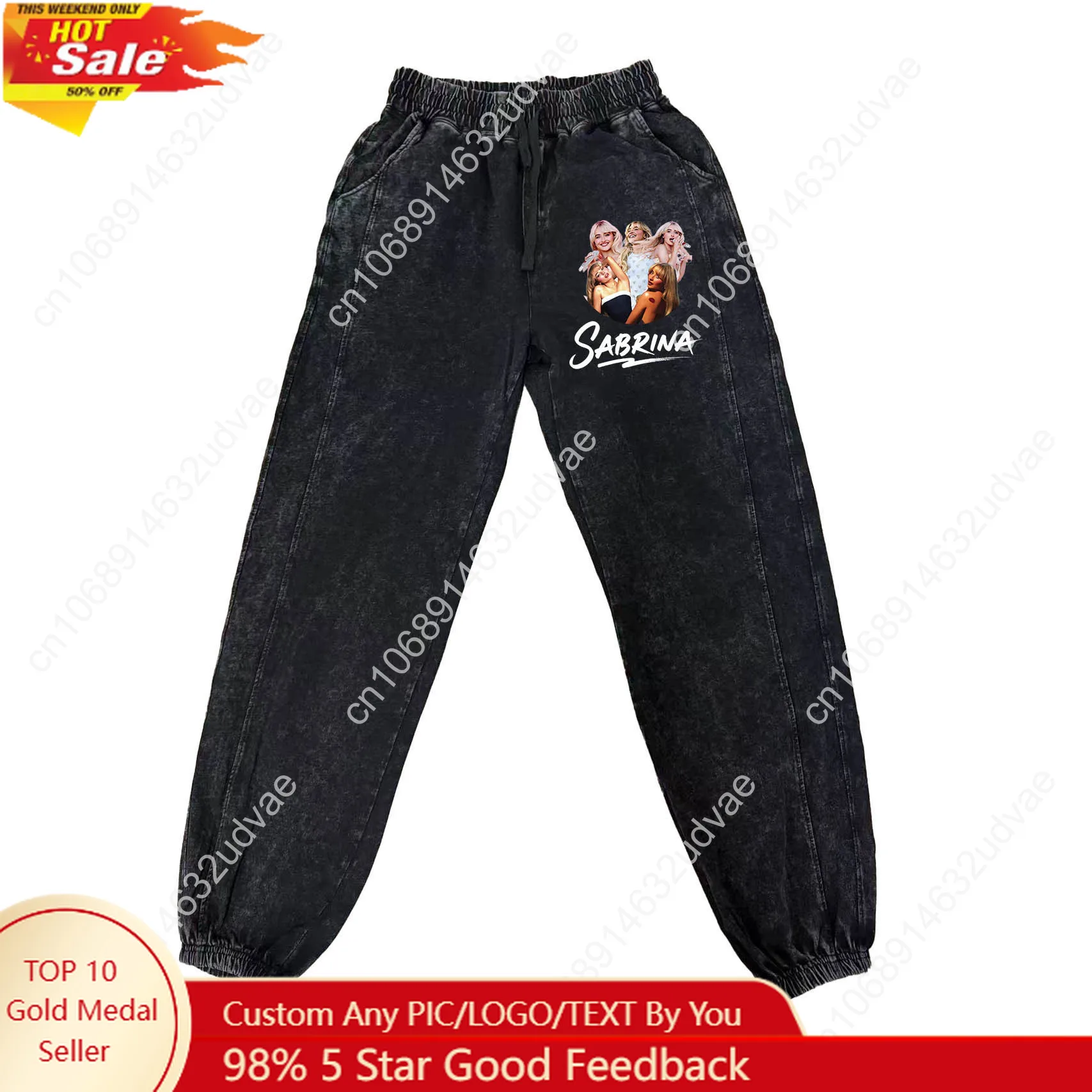 

Sabrina Carpenter Pants Man Woman Teenager Retro Vintage Trousers Pop Singer Cotton Elastic Sweatpants Custom Pant with Pocket