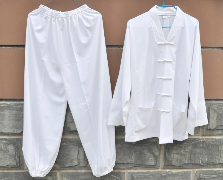 Chinese Traditional Clothing Set Man Kung Fu Retro Top + Pants Tai Chi Breathable Uniforms Hanfu