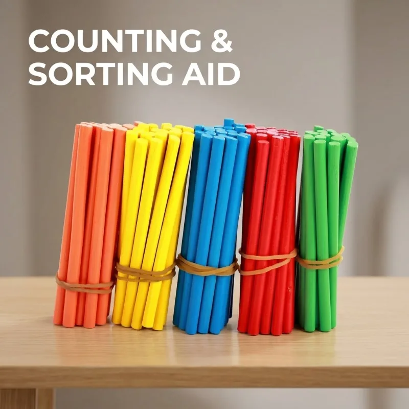 Colorful Counting Sticks for Kids 3.5cm Math Learning Tool First Grade Addition Subtraction Training Primary School Teaching Aid