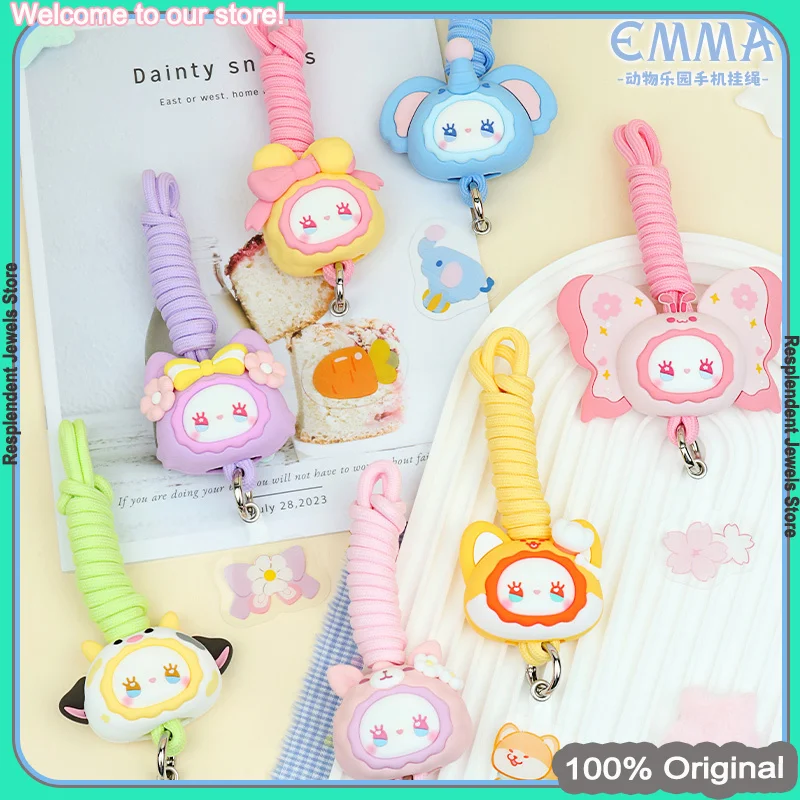 

Emma Phone Strap Animal Park Series Blind Box Surprise Gift Box Trendy Play Anime Peripheral Kawaii Decorative Pendant Kid Toy