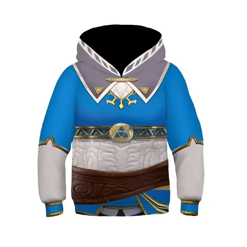 New Hot Games The Legend Of Zelda Series 3D Printed Children\'s Hoodies Boys Girls Sports Sweater Top Clothing