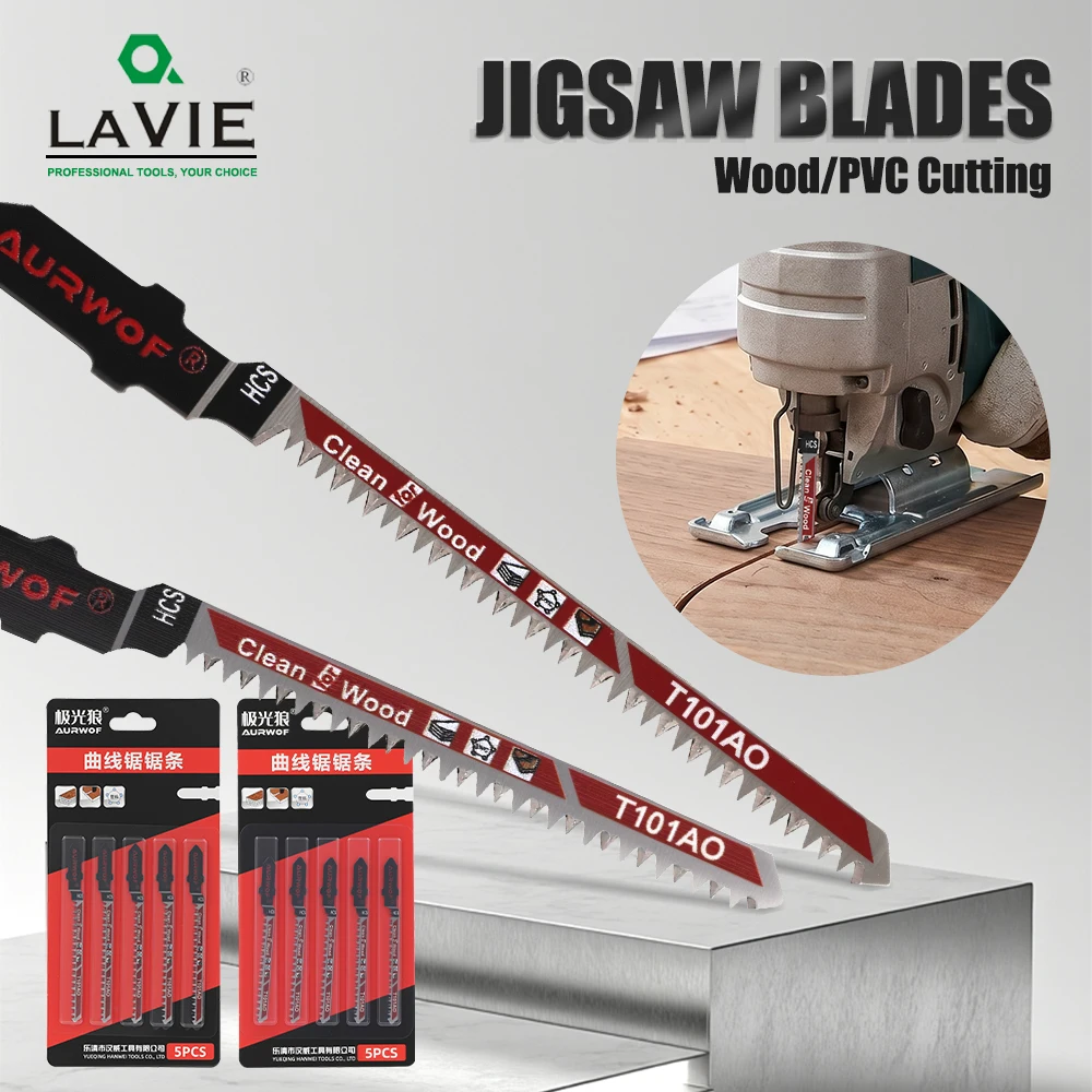 LAVIE 25PCS Jigsaw Blades 76mm Or 83mm Wood Cutting Saw Blade Set, Jigsaw Saw Blades For Woodworking DIY AJT101AO76CAT25