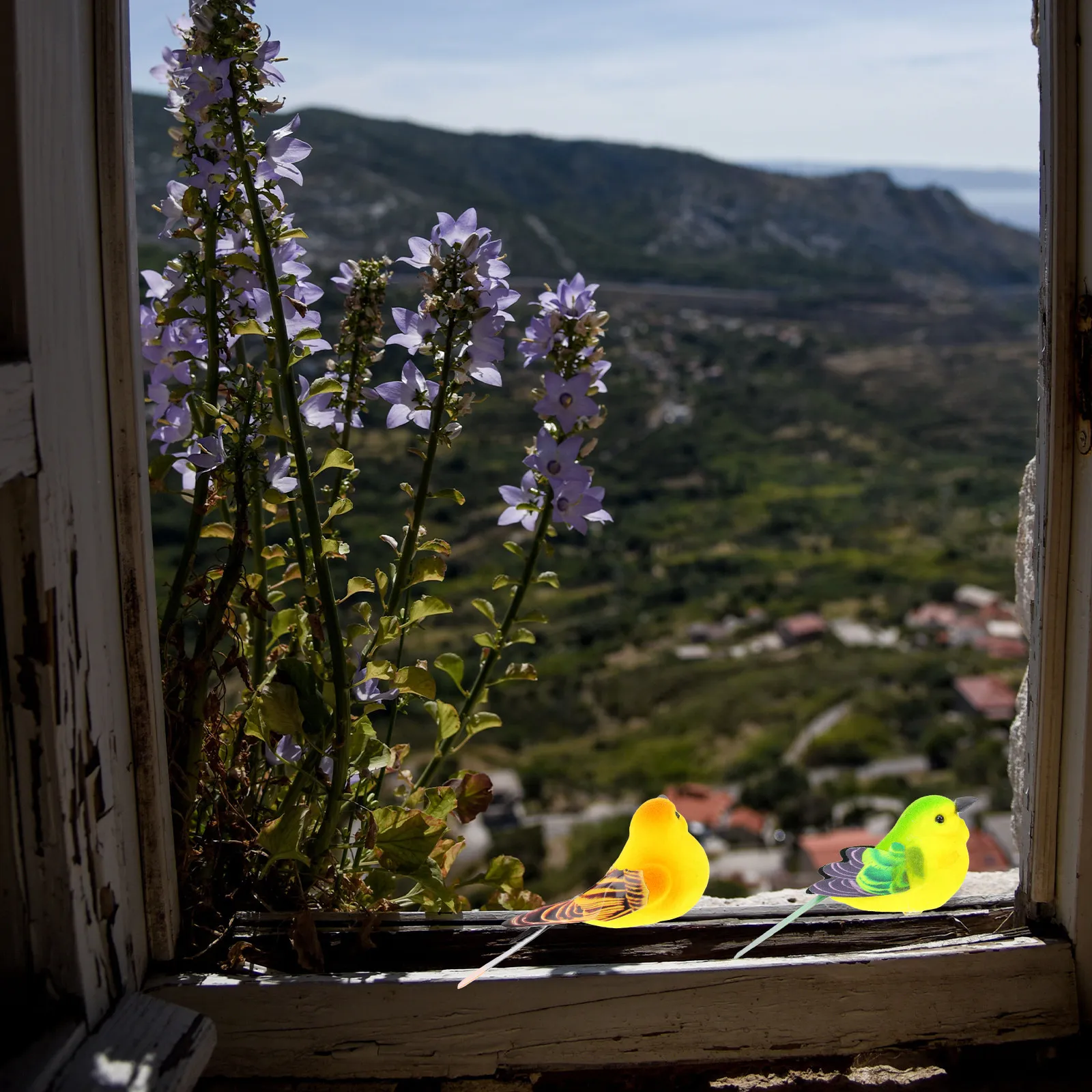 

Набор из 5 искусственных птиц для декора сада и газона, имитация птичьей формы, украшение для двора, декор для сада и газона