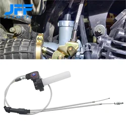 Motorcycle Dirt Bike Throttle Handle Dual Gas Throttle Cable For KEIHIN PZ30mm Carburetor Honda Suzuki Yamaha Kawasaki KTM ATV