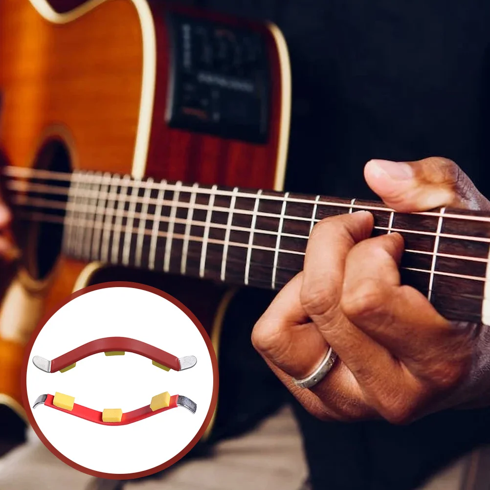 

2Pcs Guitar String Separators Durable Metal Spreaders Tool for Guitar Bass Ukulele Fretboard Cleaning Repair Maintenance