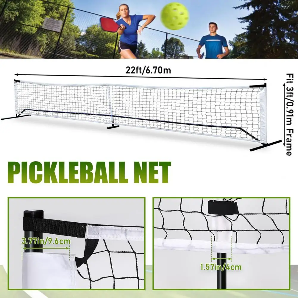 670*90 سنتيمتر فائقة مستقرة Pickleball صافي تركيب بسيط تنظيم داخلي/خارجي حجم المحمولة Pickleball صافي استبدال جزء