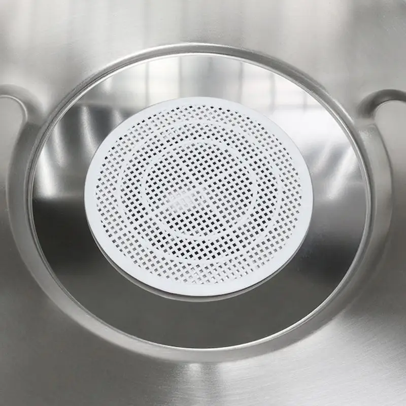 

652F 6Pcs Floor Cover Shower Drain Hair Outlet Filter Universal Shower Drain Cover Plastic Hair Catcher for Bathroom Sink