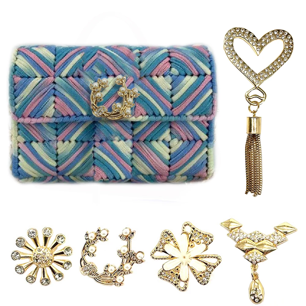 حقيبة الديكور سبائك معدنية الأجهزة شرابة حقيبة مشبك فاخر إبداعي رائع الجلود الحرفية حقيبة عصرية الملحقات #2