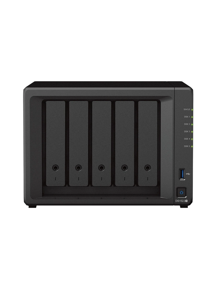 حاوية Synology DiskStation DS1522+ 8GB 5-Bay NAS أصلية 100% أصلية جديدة (بدون قرص)