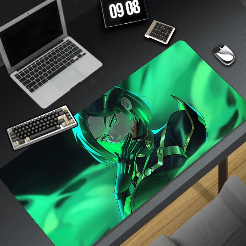 Pattern Game Mousepad Pad Rubber Mouse Mat V-valorant Viper Desk Gaming Non Slip Table Mat Gamer Cabinet Mousepad Keyboard Pad