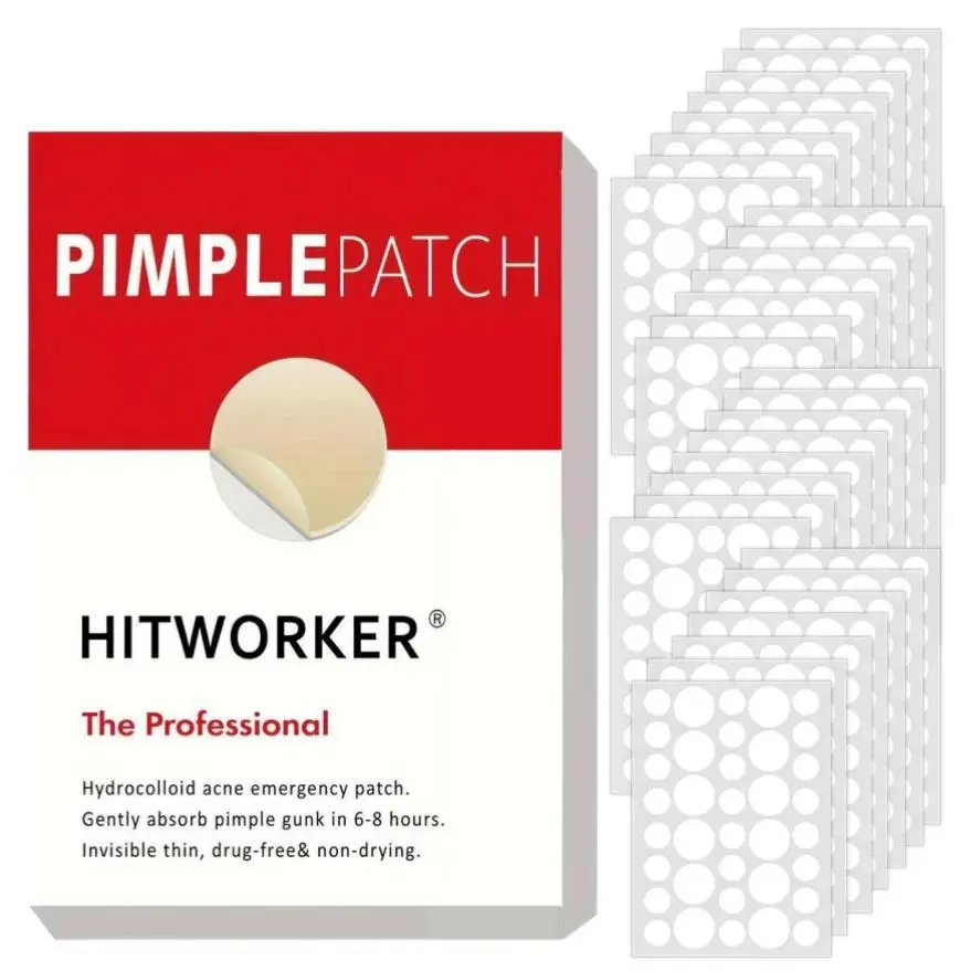 رقعة حب الشباب 1080/720/360 - خالية من الكحول، عديمة الرائحة، تستخدم لتغطية حب الشباب والعيوب، لطيفة وغير مهيجة للبشرة