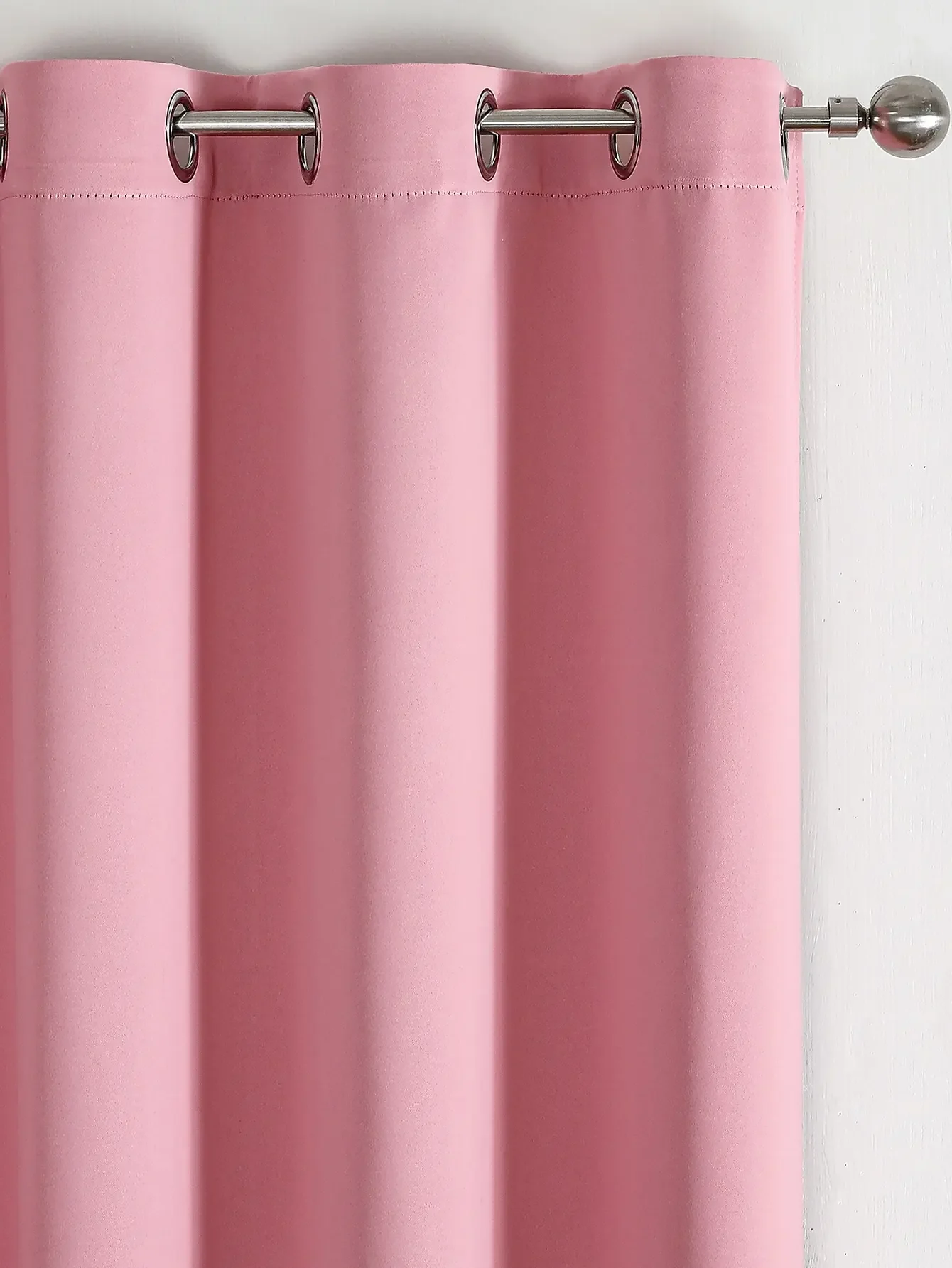 1pc Solid Color Polyester Curtain, 100% Blackout Curtains,  Curtains for Kitchen, Dining, Living Room, Bedroom