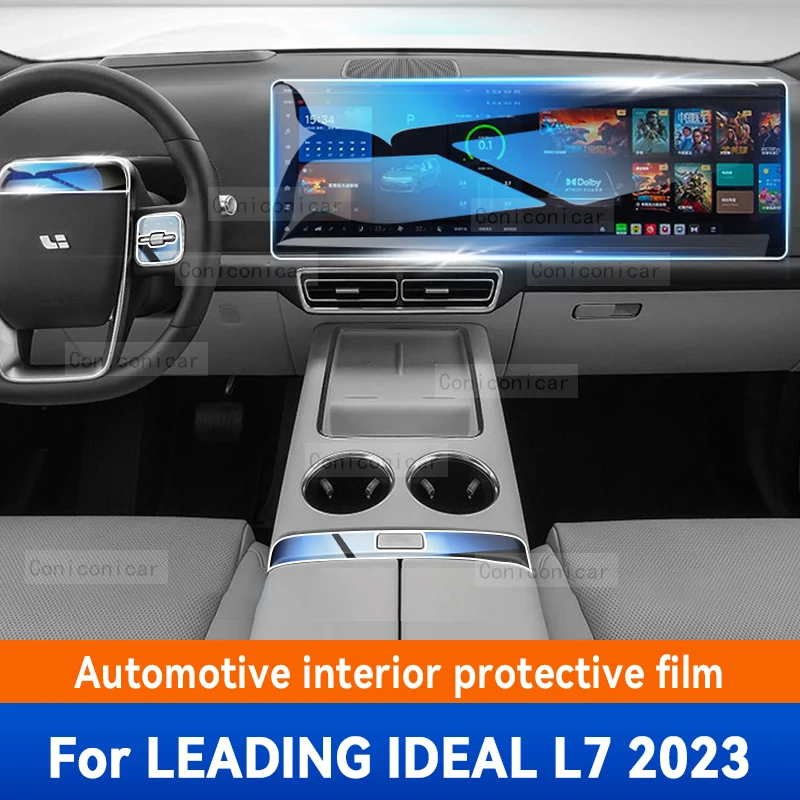 

For LEADING IDEAL L7 2023 Car Interior Center Console Instrument Dashboard Protective Film Anti-scratch Sticker Accessories