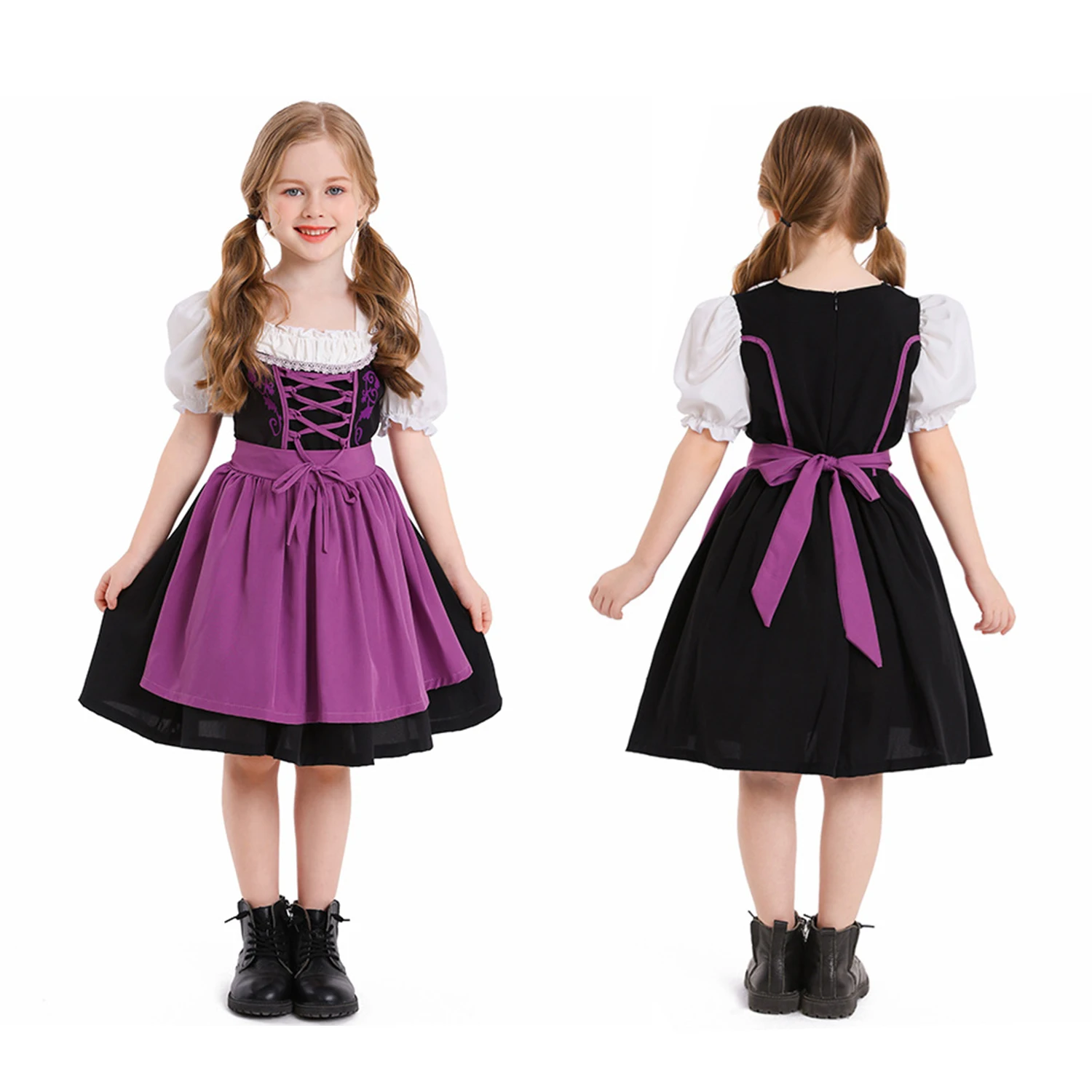 Multiple Girl Carnival Dirndl Oktoberfest CostumeGerman Beerfest Wench Maid Parade OutfitCosplay Fancy Party Dress