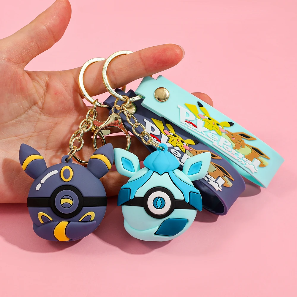 Porte-clés boule Poké, porte-clés boule Pokémon en métal robuste, porte-clés de collection Anime pour clés de voiture, breloque de sac, cadeau