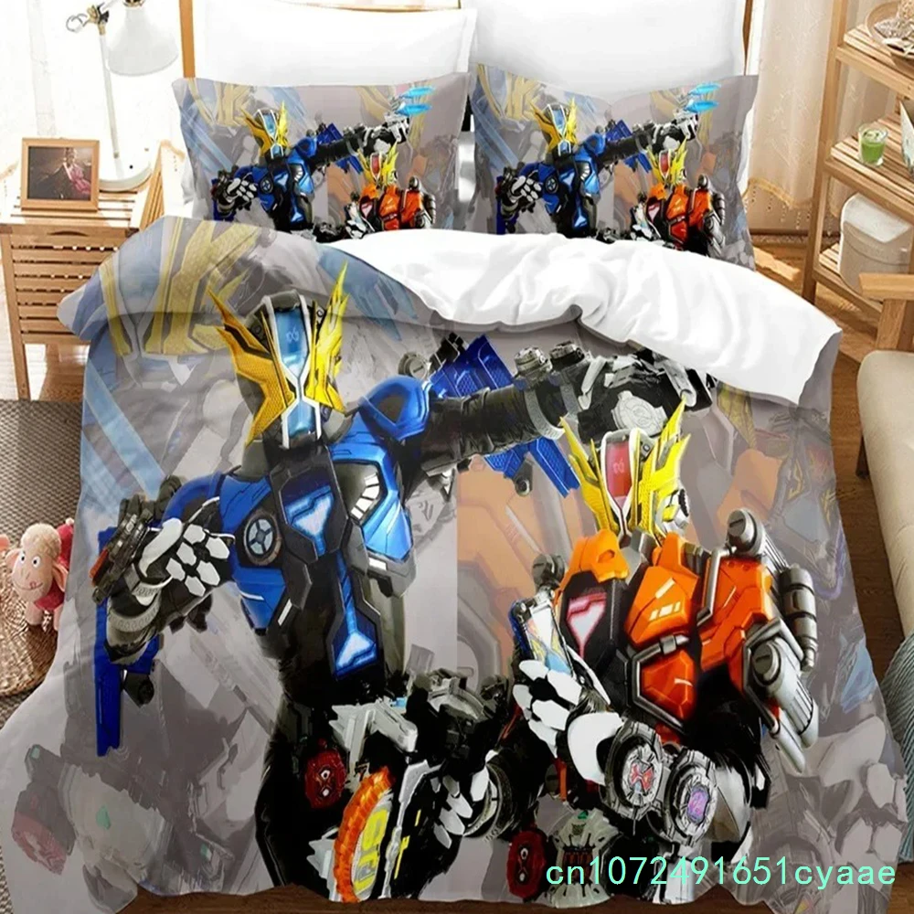 3D Print Kamen Rider Bedding Set Duvet Cover Pillowcase Comfortable Bedding Set King Size Bedding Sets Home Textile