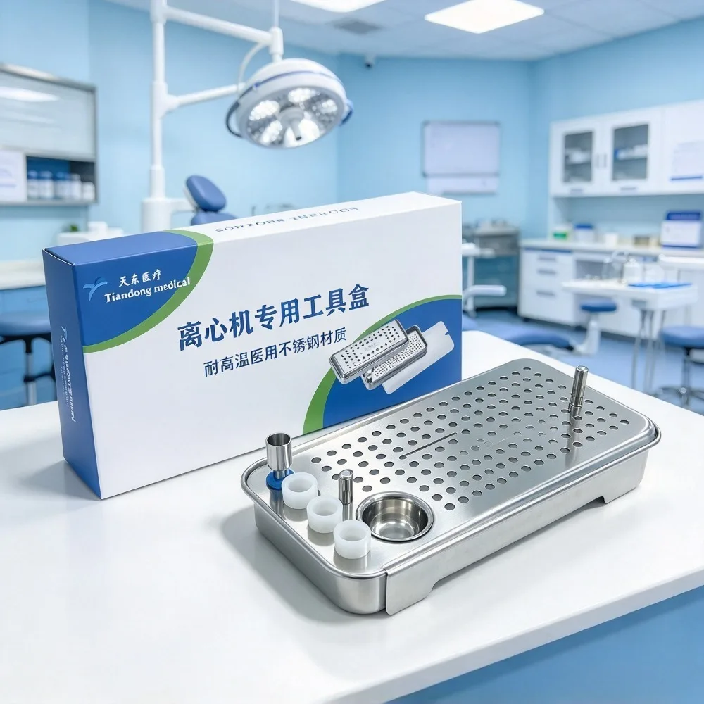 Dental Stainless Steel PRF CGF Storage Tray Box for Implant Laboratory Blood Separation Tools Organizer Clinic Lab Kit Supplies