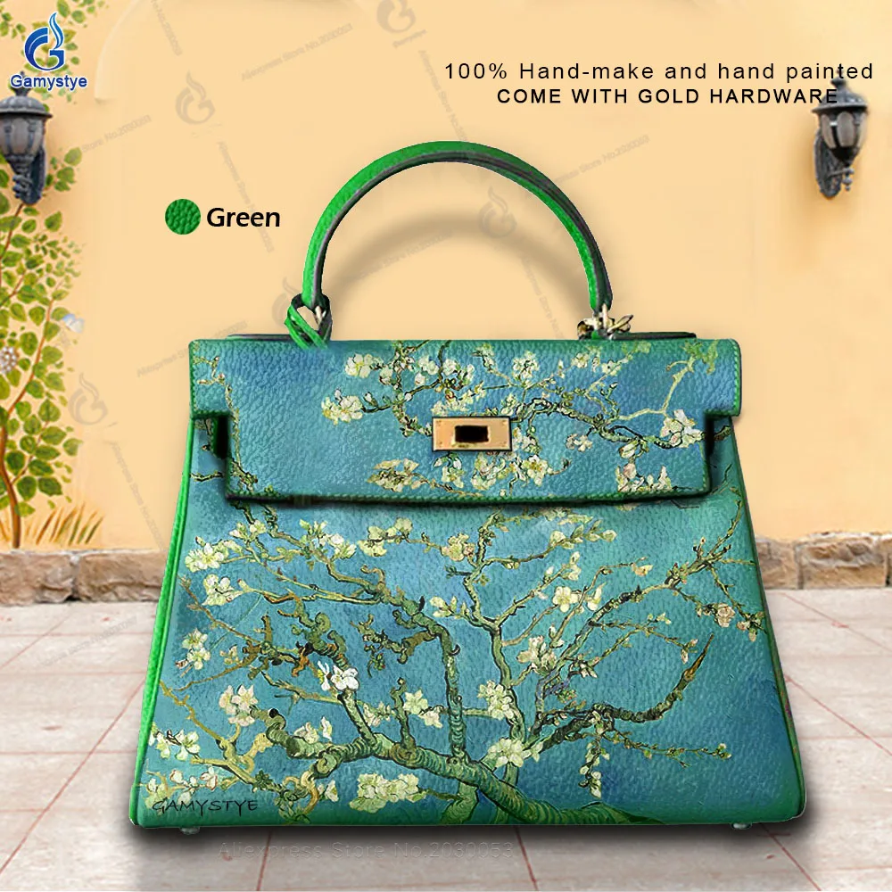 Women Bags Top-Handle The flowers blooming on the branches Bags Cross Body Bags Bolsas Marcas Hand Drawing Art Graffiti Handbags