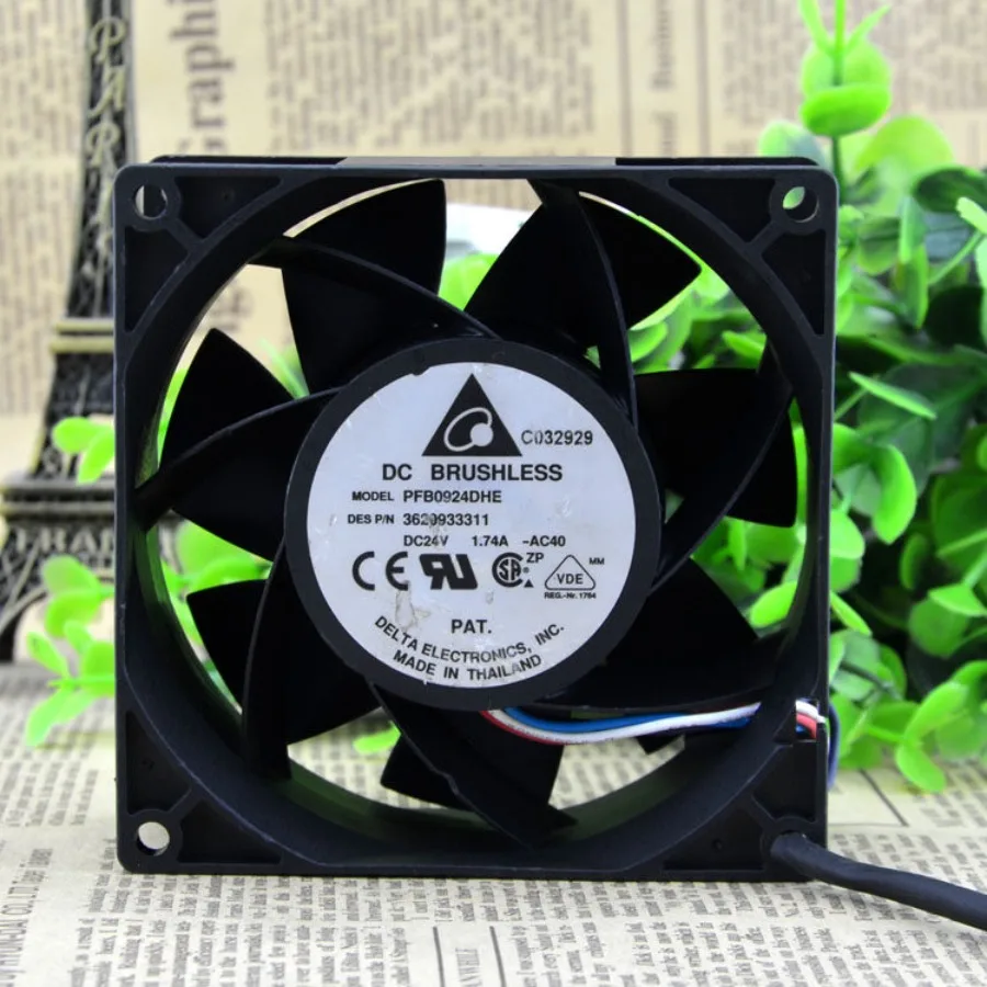 AA + for original Delta 9CM 9038 24V 1.74A violent high air volume industrial inverter fan PFB0924DHE