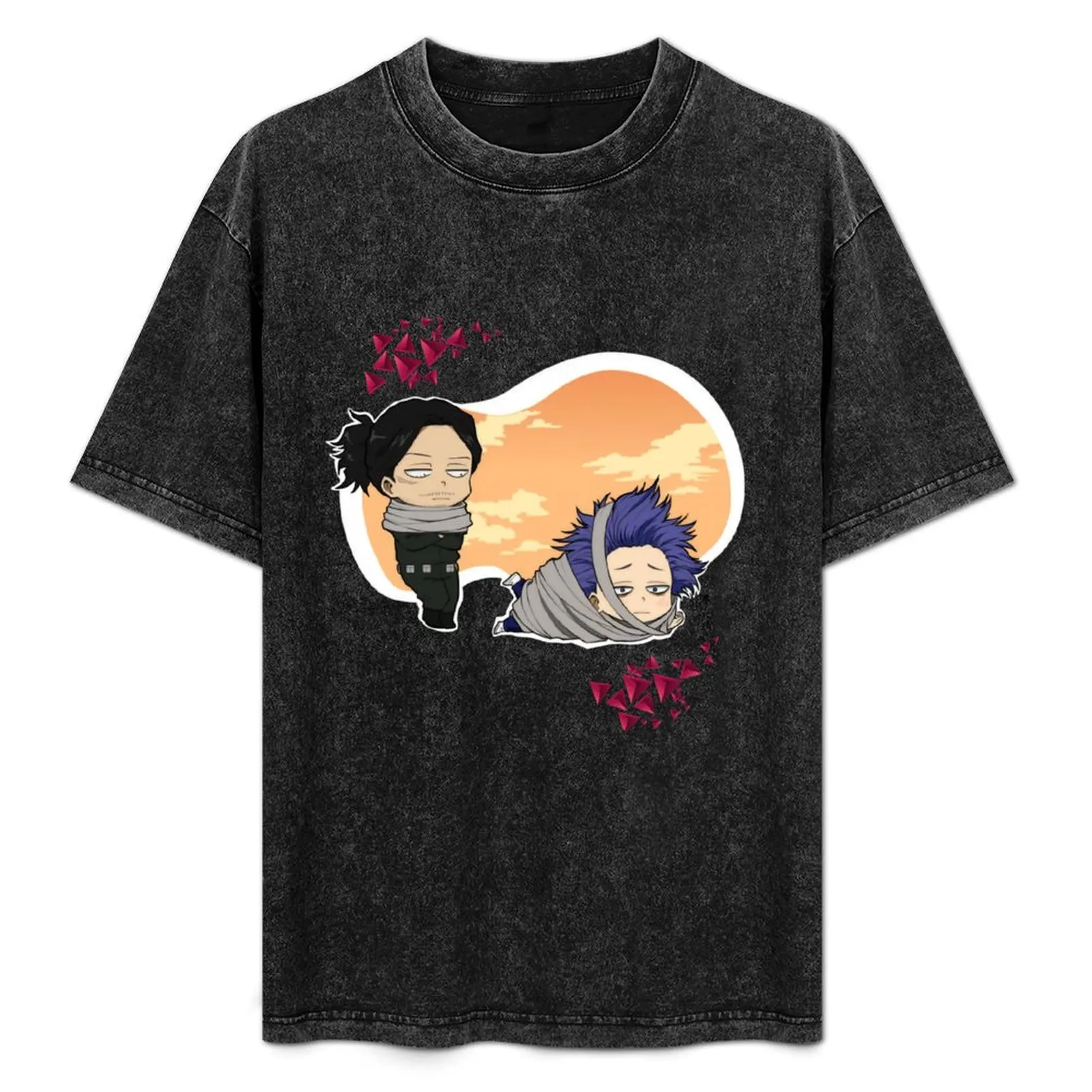 

Футболка Aizawa and Shinso с простым принтом