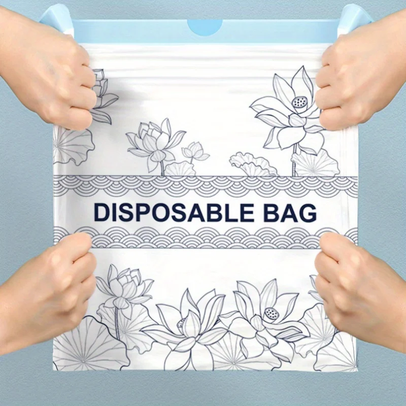 60 pieces per roll - non-stretch pull-string garbage bags, household portable kitchen garbage bags