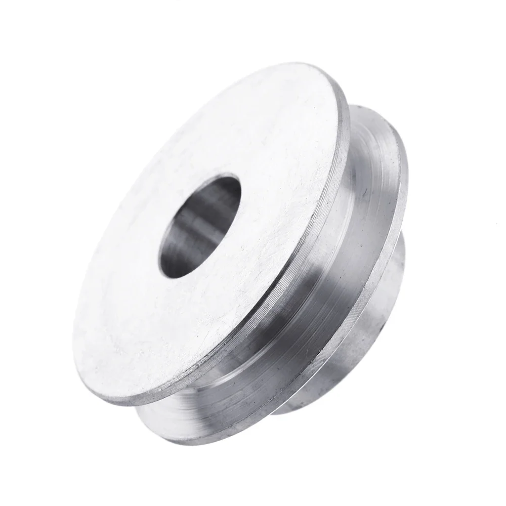 Aluminum Alloy Single Groove Pulley OD16-100mm for 4mm/6mm Round Belt O-Type Motor Spindle Model Transmission Wheel