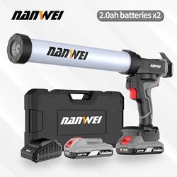NANWEI Rechargeable electric glass glue gun Household sealant gun Caulking gun Electric glue gun