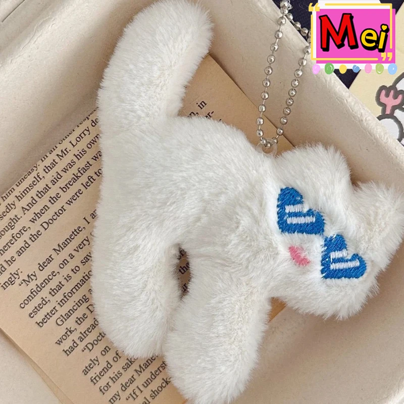 Nowy 5-częściowy uroczy, nietypowy breloczek pluszowy z kotem-muscle-cat, pluszowa zabawka kot z okularami przeciwsłonecznymi, zawieszka do plecaka, prezent na Boże Narodzenie lub urodziny