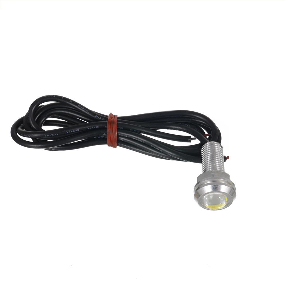 ตาเหยี่ยวไฟรถยนต์ LED 23มม. 4014 12SMD รถตอนกลางวันไฟสำรองไฟสัญญาณเลี้ยวป้ายทะเบียนรถอัตโนมัติสีขาว