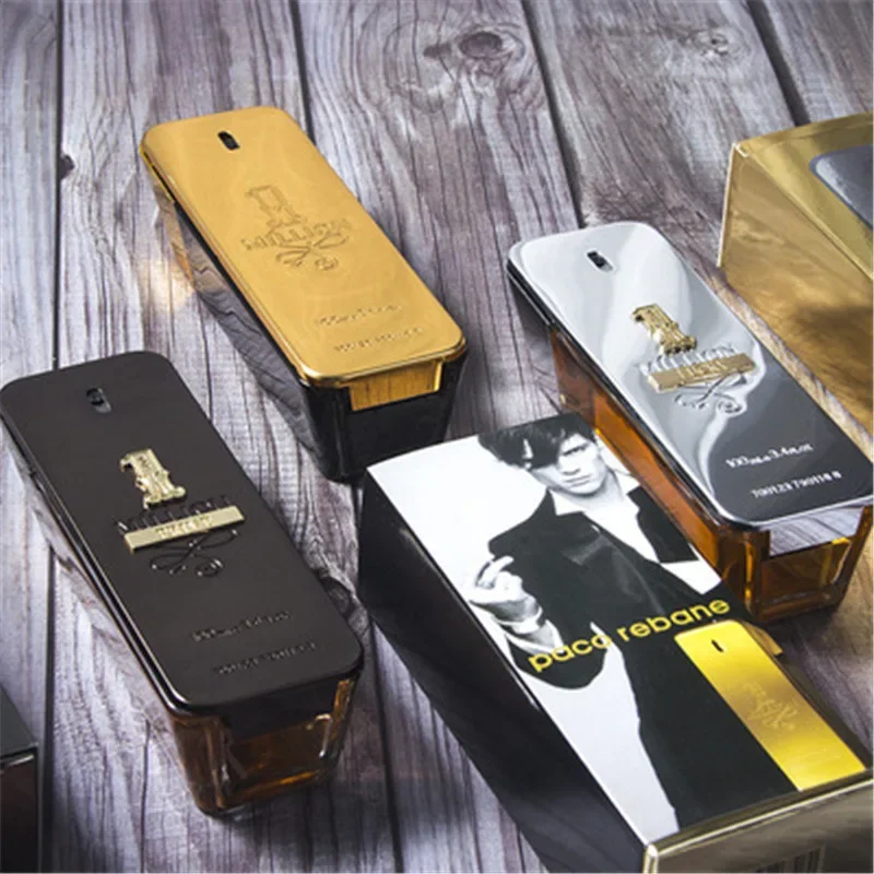 Original 100 ml Million Gold Hombre-Parfüm, langlebig, stark, maskuline Männer, Geschmackhoi, Дуит, würziges Pheromon-Köln-Körperspray