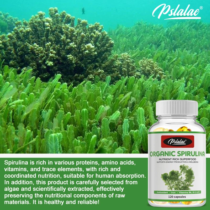 Spirulina - Supports Cardiovascular Health, Eye and Brain Health, and Is A Fortified Antioxidant