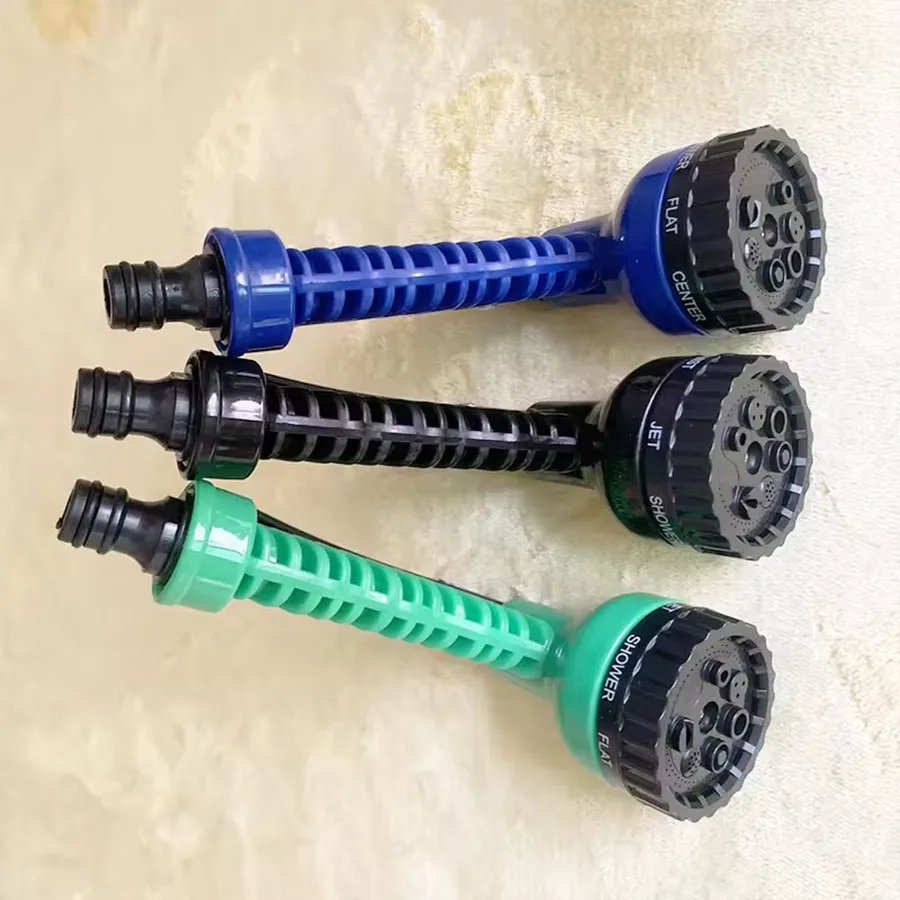 7 Spray Modes Water Hose Nozzle High Pressure Water Gun for Car Wash Garden Plant Watering Heavy Duty Durable Lightweight