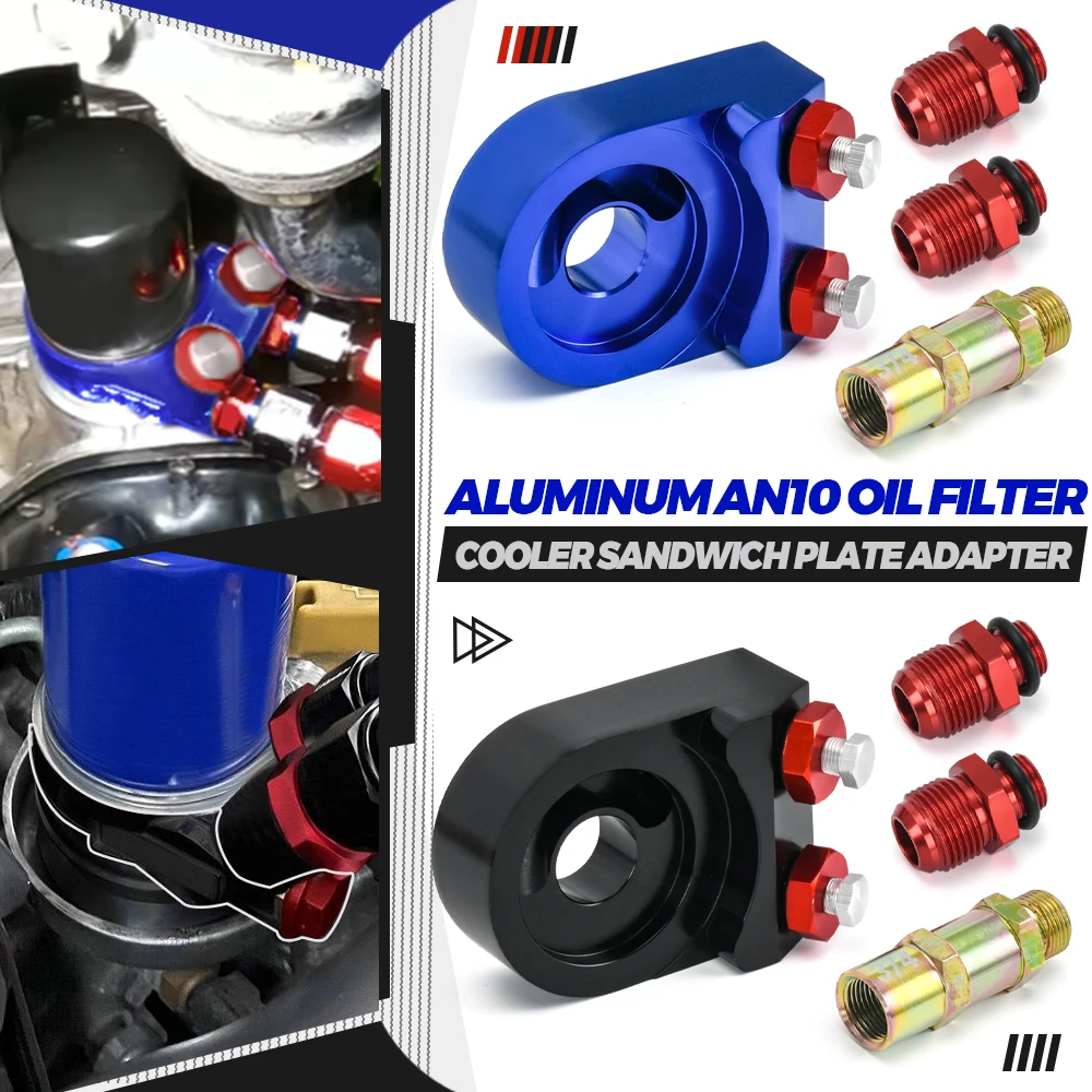 VR - Aluminum OIL COOLER ADAPTER SANDWICH TURBO t3 t4 Engine Plate 10AN VR6723